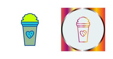 Unique Strawberry Milkshake Vector Icon