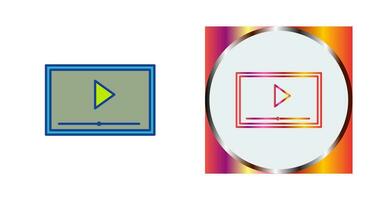 Video Screening Vector Icon