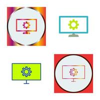 Unique Network Settings Vector Icon