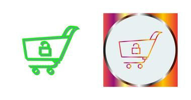 Unique Unlock Cart Vector Icon