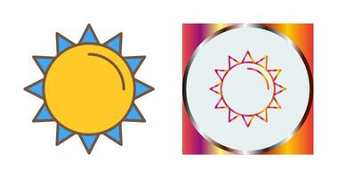 icono de vector de sol