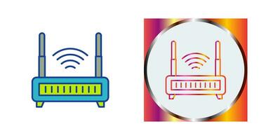 icono de vector de enrutador wifi