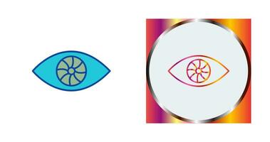 icono de vector de ojo único