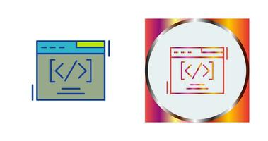 Web Coding Vector Icon