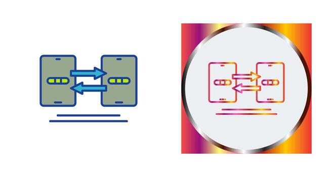 Data Synchronization Vector Icon