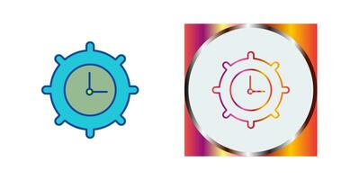 Time Settings Vector Icon