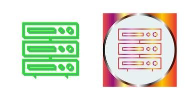 Unique Server Vector Icon