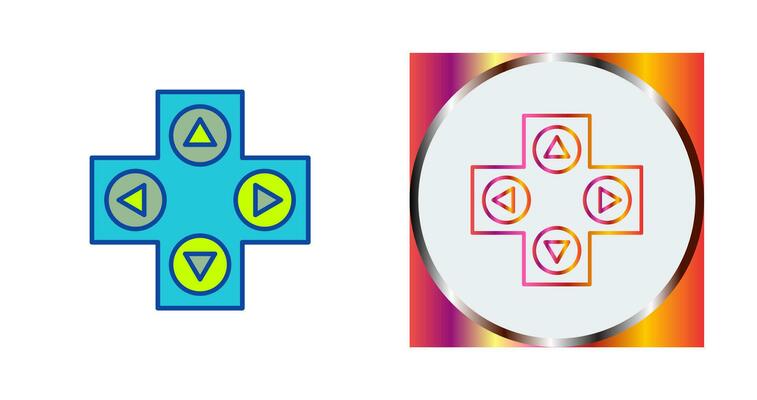Unique Gaming Control Vector Icon