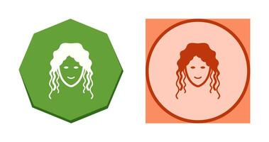 Hair Curly Vector Icon