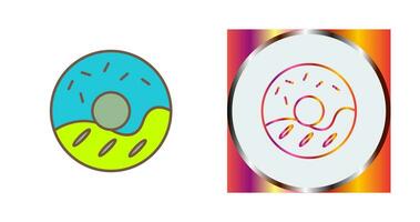 Cream Doughnut Vector Icon