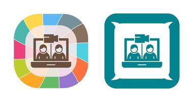 Video Conference Vector Icon