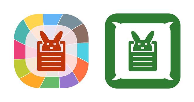 icono de vector de conejito