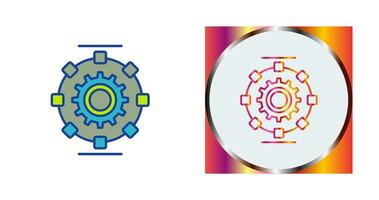 icono de vector de proceso automatizado