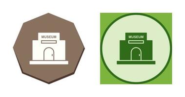 icono de vector de edificio de museo