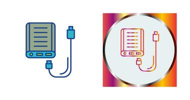 icono de vector de banco de energía