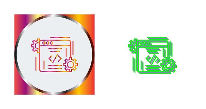 icono de vector de codificación