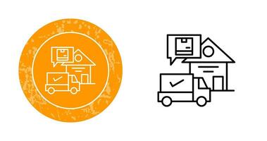 Package Receiving Vector Icon