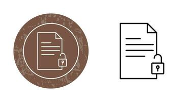 desbloquear documentos vector icono