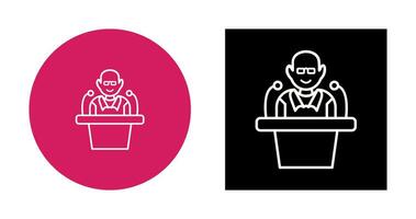 Unique Lecture Vector Icon