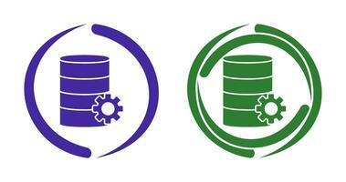 Unique Database Management Vector Icon