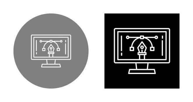 icono de vector de aprendizaje electrónico