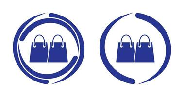 Unique Shopping Bags Vector Icon