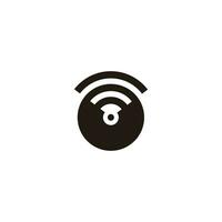 circle internet signal button symbol icon vector