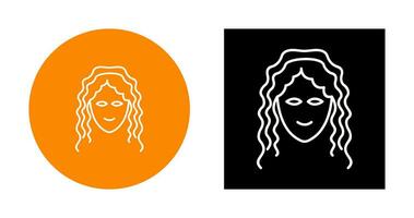 Hair Curly Vector Icon