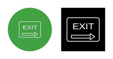 Unique Exit Vector Icon