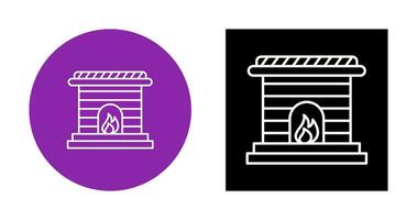 Fireplace Vector Icon