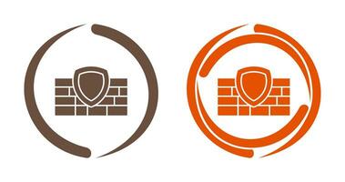 icono de vector de firewall