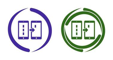 Unique Data Transfer Vector Icon