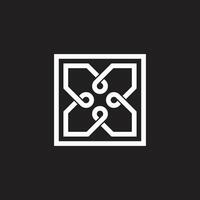 infinity overlapping line wires design symbol logo vector