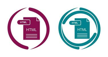 icono de vector html