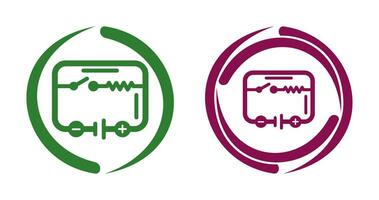 icono de vector de circuito eléctrico