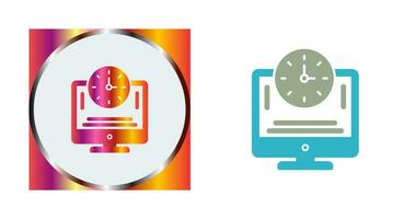 Online Time Vector Icon