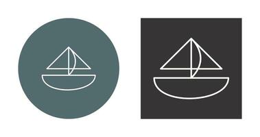 Small Yacht Vector Icon