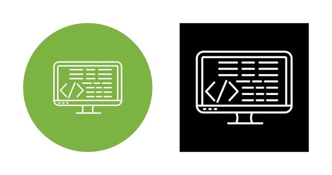 icono de vector de codificación