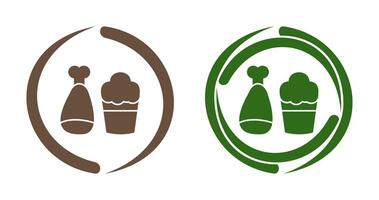 Food and Beer Vector Icon