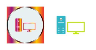 Unique Computer Vector Icon