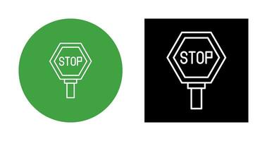 icono de vector de señal de stop