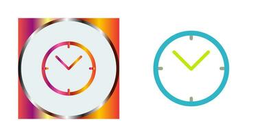 Unique Clock Vector Icon