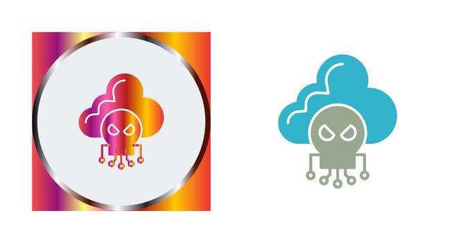 icono de vector de nube