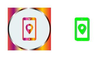 icono de vector de servicio gps único