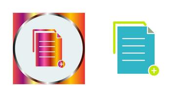 Unique Two files Vector Icon