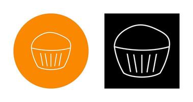 icono de vector de muffin de chocolate