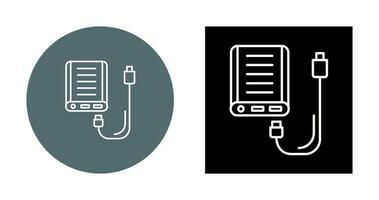 icono de vector de banco de energía