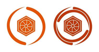 Unique Hexagonal Diaphram Vector Icon