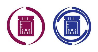 Unique Chip Vector Icon