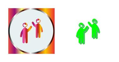 Waing to people Vector Icon